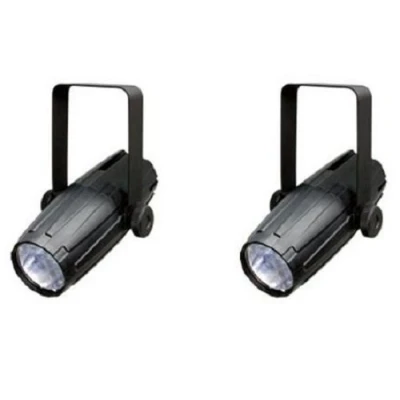 Image of 2 x Chauvet LED Pinspot 2.0 Spot Pin Light Thin Beam for Mirrorball