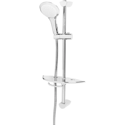 Image of Single Function Extended Slide Bar Shower Kit Chrome Bristan