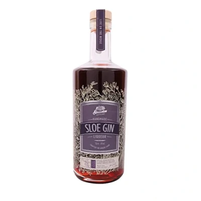Image of Hedgerow Spirits Sloe Gin, 26% ABV, Handmade Gin With Hints Of Juniper, Rich Dark Aromatic Fruits And Cherry, gentle Almond Notes 70 cl