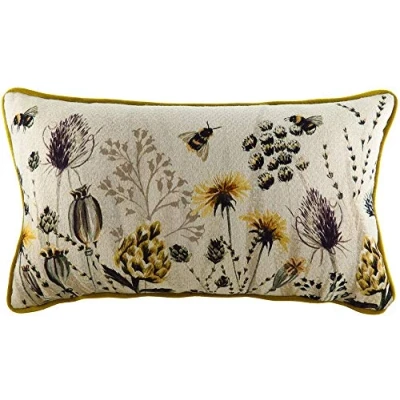Image of Evans Lichfield Elwood Meadow Polyester Filled Cushion, Multi, 30 x 50cm