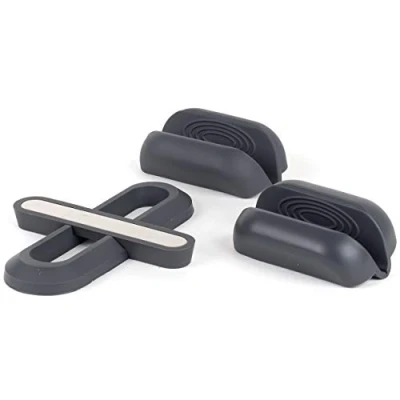 Image of Villeroy &amp; Boch OT0455 Silicone Trivet Stand Pot Holder Set, Non Slip Heat Resistant, Compact Multifunctional Rest Counter/Worktop Protector, Secure Grip, Hot Plate, Oven Tray, Pan Handler
