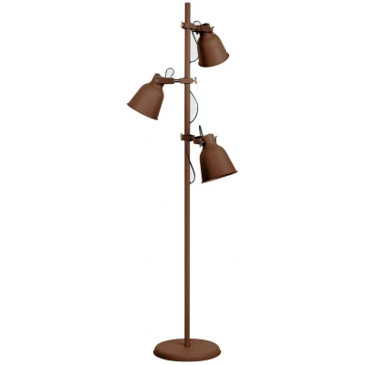 Image of Legend Triple Light Floor Lamp, Corten, Copper, White, E27