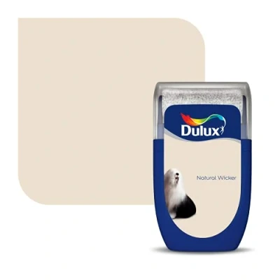 Image of Dulux Walls and Ceilings Tester Paint, Natural Wicker, 30 ml
