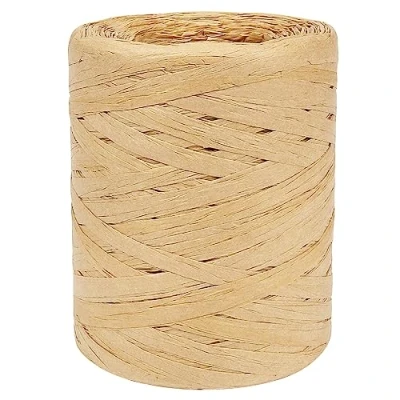 Image of 200M Raffia Ribbon, Paper Ribbon Natural Rafia Yarn Packing Twine for Gift Wrapping, Crochet Crafting, Craft DIY Decoration