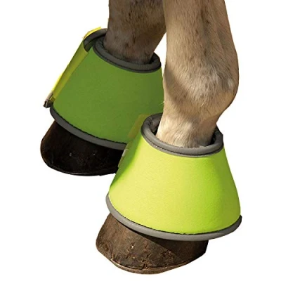 Image of Rhinegold Reflective Over Reach Boots Pony Yellow