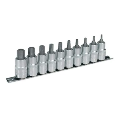 Image of Sealey Premier TRX Star* Socket Bit Set 10pc 1/2&quot;Sq Drive