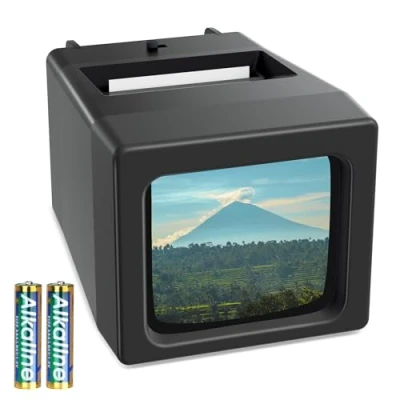 Image of DigitPro 35mm Slide Viewer for Old Slides, 2X Magnification Projector Slide, Battery Powered(2 AAA Batteries included)