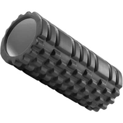 Image of Foam Roller Deep Tissue Massage Trigger Point Muscles Therapy Physio Yoga Roll Muscle Massager Back Exercise Home Gym Fitness Legs, Calf, Pilates, Runners (Black)