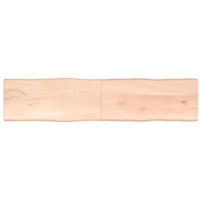 Image of vidaXL Table Top 220x50x(2 4) cm Untreated Solid Wood Live Edge