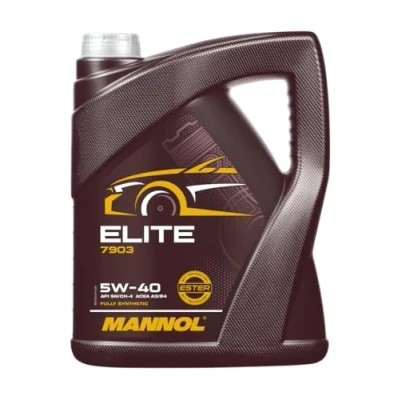 Image of Mannol 5 Litres Elite 5W 40 Engine Oil 7903 ACEA A3/B4 Universal Ester Technology