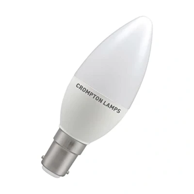 Image of Crompton LED Thermal Plastic Candle 5W 2700K Dimmable SBC B15d