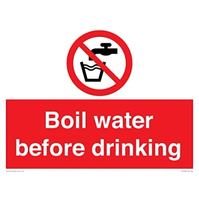 Image of Boil water before drinking Sign 400x300mm A3L