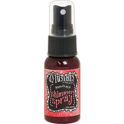 Image of Ranger Dylusions Shimmer Post Box Spray, Synthetic Material, Red, 9.8 x 2.9 cm