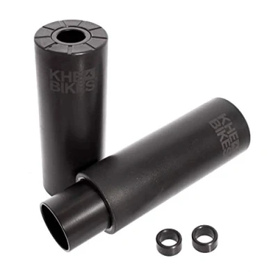 Image of KHE 2ND PRO BMX Pegs CrMo Core with Nylon Fibreglass for 10 mm + 14 Black Pair W106
