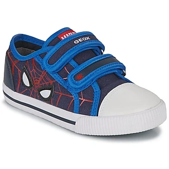 Image of Geox Baby Boys B Kilwi Boy Sneaker, Navy Red, 7 UK Child