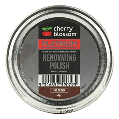 Image of Cherry Blossom Footwear Renovating Polish Shoe, Mid Brown, 40g