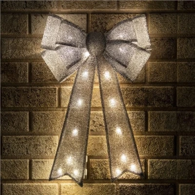 Image of Christmas Workshop 50cm Silver Fabric with 25 Warm White LEDs