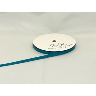 Image of 2 metres x 7mm Satin Ribbon Dark Teal Green Double Sided 7 mm