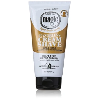 Image of Magic Razorless Cream Shave Smooth 6oz. Tube (2 Pack)