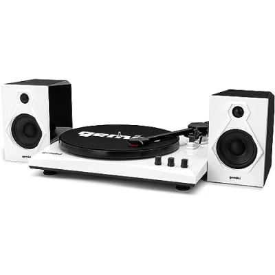 Image of GEMINI TT 900 Bluetooth Turntable with Stereo Speakers White, White