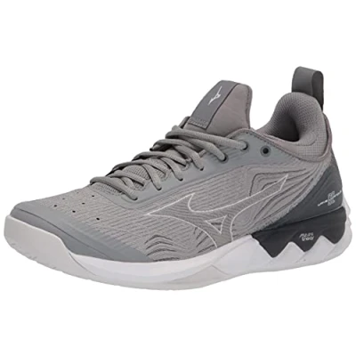 Image of Mizuno Women&#039;s Wave Luminous 2 Volleyball Shoe, Grey, 9 UK