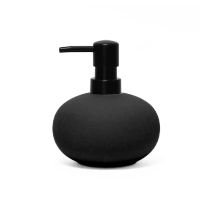 Image of Douceur d&#039;Intérieur Soap Dispenser, Gres, Black, (0) 11.2x12.8CM