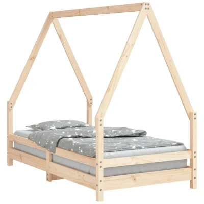 Image of vidaXL Kids Bed Frame 80x160 cm Solid Wood Pine