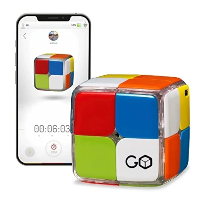Image of GoCube 2x2 The First Ever Connected Cube That Allows You to Learn How Solve Cube! App Enabled STEM Puzzle Fits All Ages and Capabilities. Free App.