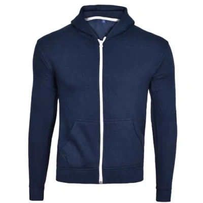 Image of True Face Kids Zipper Hoodie Top Youth Long Sleeve Casual Hoody Girls Boys Unisex Zip Up Sweatshirt (Navy No Cord,11 12 Years)