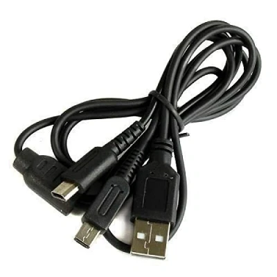 Image of Multibao 2 in 1 USB Charger Cable for Nintendo DS Lite, New 3DS(XL/LL), 3DS, 2DS(XL/LL), 2DS, DSi(XL/LL), DSi(NOT Compatible with DS)