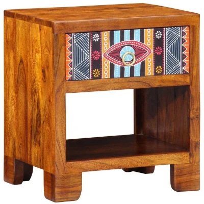 Image of vidaXL Side Cabinet 40x35x45 cm Solid Wood Acacia