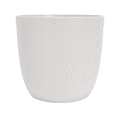 Image of EDA Opal Pot Cover Diameter 18.5 cm Ivory White