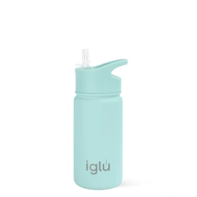 Image of iglu Reusable Water Bottles Premium Double Walled Stainless Steel Vacuum Insulated 24 Hours Cold &amp; 12 Hot Sweatproof BPA Fre Great Eco Friendly Gifte (Ocean Teal, 450ml)