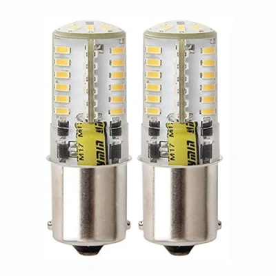 Image of PYRJIN 1156 Ba15S 1142 Led Bulb 12V Light 5W, Warm White 30000K Single Contact Bayonet Sbc, For Yard, Rv, Camper, Turn Signal Light, Sidelight, Reversing (2 Pack)