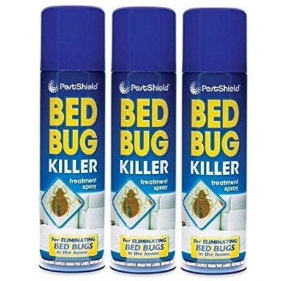 Image of Pestshield x3pcs 200ml All Purpose Eliminate Bed Bug Killer Mattress Treatment