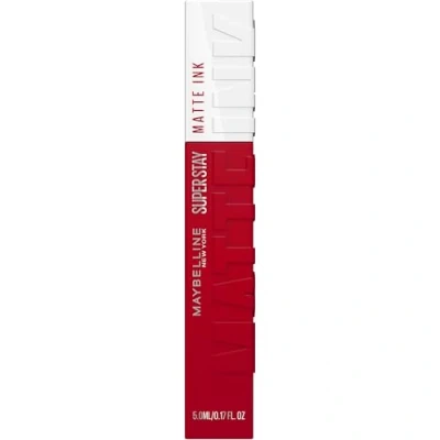 Image of Maybelline Superstay Matte Ink Longlasting Liquid, Red Nude Lipstick, Up to 12 Hour Wear, Non Drying, 20 Pioneer