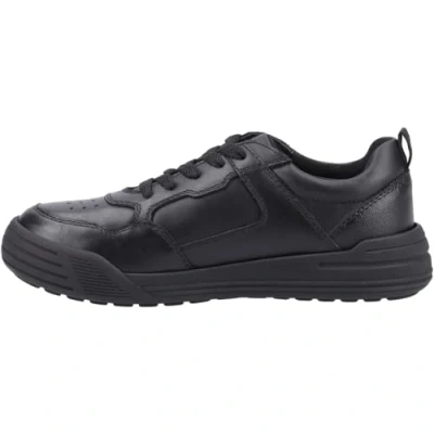 Image of Hush Puppies Boys Shane Senior Shoe, Black, 7 UK