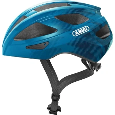 Image of ABUS Macator Racing Bike Helmet Sporty Bicycle for Beginners Women and Men Blue, Size L