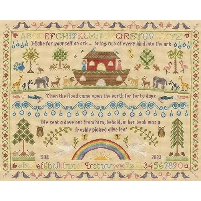 Image of Bothy Threads Counted Cross Stitch Kit Heirloom Noah&#039;s Ark