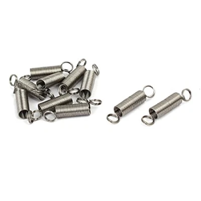 Image of sourcingmap 0.3mmx3mmx15mm 304 Stainless Steel Tension Springs Silver Tone 10pcs