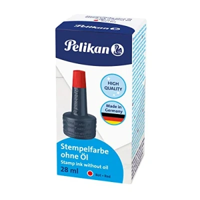 Image of Pelikan 351221 Stamp Ink 4K Oil Free 28 ml Red
