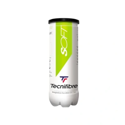 Image of Tecnifibre Soft 3 Tennis Balls Plastic Tubes (Stage 1 Green)