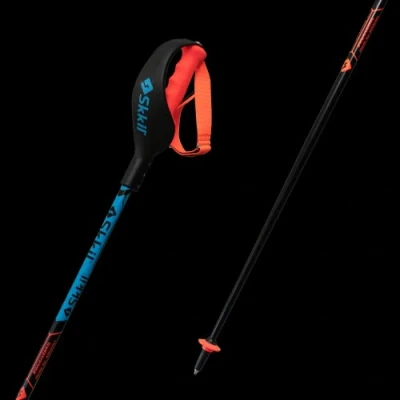 Image of Slalom Ski Poles with Protectors Storm 18 SL + GATE Blocker JR Black 115 cm