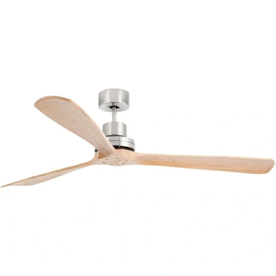 Image of Lantau G Matt Nickel, Pine Ceiling Fan With DC Motor
