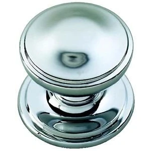 Image of OriginalForgery Polished Chrome Victorian Centre Pull Door Knob/Handle (BC16)