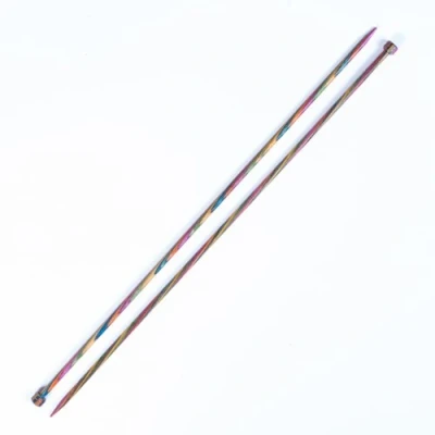 Image of KnitPro 35 cm x 5 mm Symfonie Single Pointed Needles, Multi Color