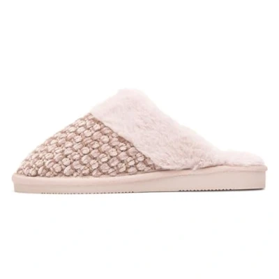 Image of Jo &amp; Joe Persian Womens Beige Faux Fur Slipper Size 5 UK