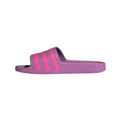 Image of adidas Women&#039;s Adilette Aqua Slides Flip Flop, preloved Purple/Lucid Pink/preloved Purple, 9 UK