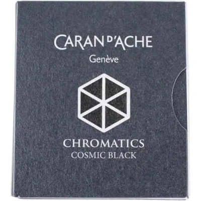 Image of Caran d&#039;Ache CD8021.009 Ink Cartridges Cosmic Black (Pack of 6)