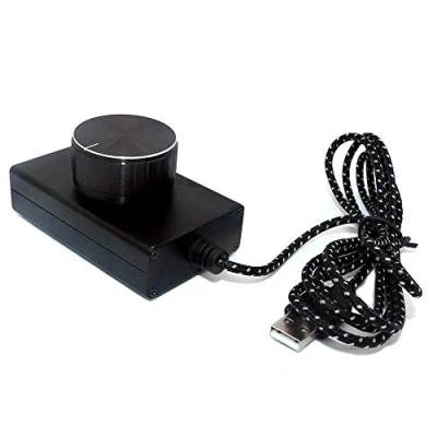 Image of DollaTek Lossless USB Volume Control Knob, Computer Speaker Audio Controller Adjuster with One Key Mute Function Support Win7/8/10/XP/Mac/Vista Android
